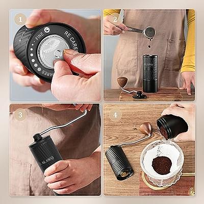 Coffee Grinder Manual Portable  Aluminum Alloy Coffee Grinder