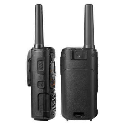 Onn. 16 Miles Walkie Talkies 2pk with Two Way Radios, LED Light,  Rechargeable, 121 Channels