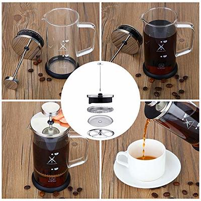 French Press Coffee/Tea Maker 34 OZ with 2 Replaceable Filter