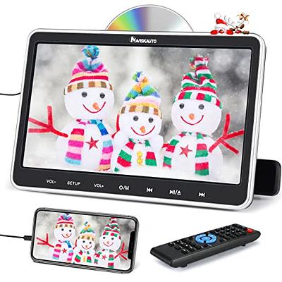 NAVISKAUTO 10.1'' DVD Player for Car with HDMI Input Wall Charger