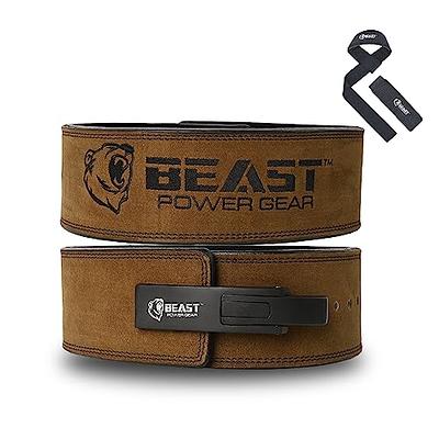 Beastpowergear Weight Lifting Belt (10MM Thick & 4 Inches Wide) Advanced  Back Support for Weightlifting and Heavy Powerlifting- Weight Belts for  Lifting Men - Men & Women 