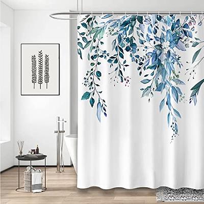 12PCS Leaves Shower Curtain Hooks, Green Plant Leaf Metal rustproof Cute  Shower Curtain Rings Bathroom Decoration for Home Bathroom Bedroom Living