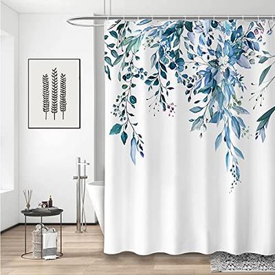 Floral Printed Shower Curtain Bathroom Accessories Waterproof