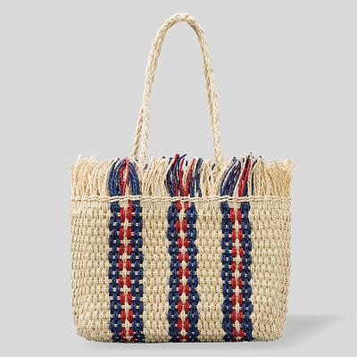 Summer Straw Bags for Women Tassel Handmade Beach Crossbody Bags