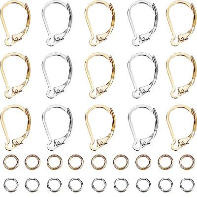 Earring Hoops for Jewelry Making, Round Beading Hoop Earrings, Earring Hooks Hoops Wires for Jewelry Making (140 Pcs)