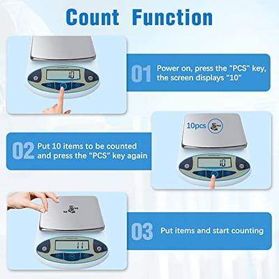 RESHY Lab Scale 3000g x 0.01g High Precision Digital Analytical 0.01g  Accuracy Balance Laboratory Lab Precision Scale Scientific Scale Jewelry  Scale