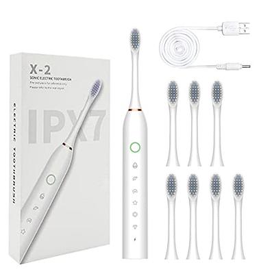 Onlyliua Electric Toothbrush with 5 Brush Heads and Toothbrush Box