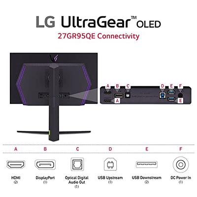 LG UltraGear 27 OLED QHD 240Hz 0.03ms FreeSync and NVIDIA G-SYNC