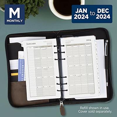 EttaVee for Day-Timer 2024 One Page Per Day Appointment Book Planner Refill,  Loose-Leaf, Desk Size, 5 1/2 x 8 1/2, Daily