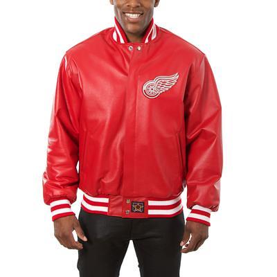 Washington Nationals JH Design Embroidered Logo Reversible Wool Full-Snap Jacket - Black