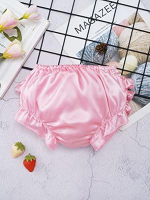 Yeahdor Baby Girl Bloomers for Toddler Cotton Ruffle Shorts Bowknot Decor  Elastic Briefs Underwear Pink 6-12 Months - Yahoo Shopping