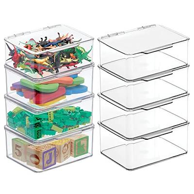 mDesign Plastic Stacking Closet Storage Organizer Bin with Drawer, 2 Pack,  Clear - Clear - Yahoo Shopping