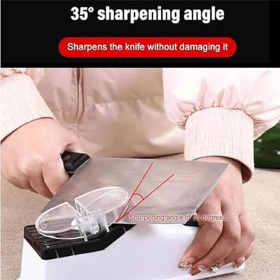 Electric Knife Sharpener for Kitchen Knives Sharpening &  Polishing,Automatic Kitchen Knife Sharpener Helps Repair,Restore,Polish  Blades