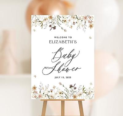 Editable Wildflower Baby Shower Welcome Sign, Floral Baby Shower Sign  Printable, Personalized Welcome Signs for Baby, Instant Download 18x24,  Baby Shower Decoration for Girl Boy, Plastic Sign with Stand - Yahoo  Shopping