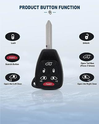 ECCPP Uncut 315MHz for Chrysler Keyless Entry Remote for Dodge Key