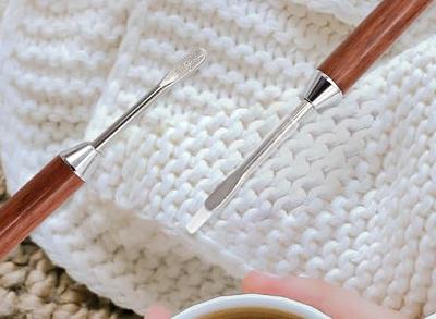 Stainless Steel Latte Art Pen, 2Pcs Latte Art Tools 2 Ends Coffee Art Pen  Professional Barista Tool for Cappuccino Latte Espresso