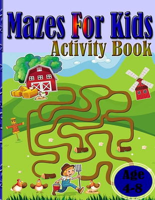 Maze Puzzle Book for kids: 50 Mazes For Kids Ages 4-8: Maze