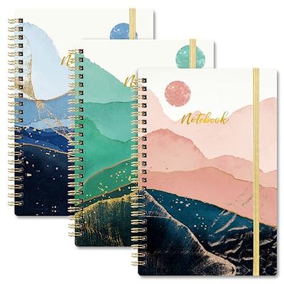 EOOUT Spiral Notebook 3 Pack Journals for Women, 6X 8.5