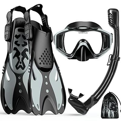 U.S. Divers Dryview Full-Face Snorkeling Mask, Black L/LX