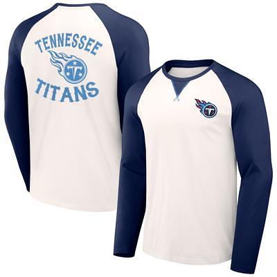 Detroit Lions NFL x Darius Rucker Collection by Fanatics Long Sleeve Raglan  T-Shirt - Cream/Blue