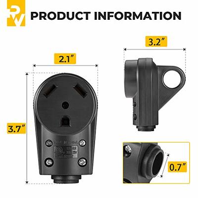  BougeRV 30 Amp RV Power Outlet Box, Nema TT-30R