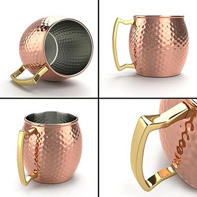 Hammered Stainless Steel Mug for Moscow Mules - 14 oz - by Alchemade