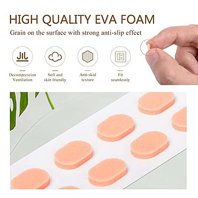 FSACLE Eyeglass Nose Pads - Soft Silicone Adhesive Glasses Nose Pad,  Anti-Slip Heighten Air Chamber Nose Pads for Full Plastic Frames, 12 Pairs