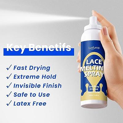 Luxfume Lace Melting Spray And Holding Spray 130ml - Melting Spray For Lace  Wigs Invisible No Residue Fast Drying Bonding Extreme Hold Lace Filter  Melting Spray 4.4 oz - Yahoo Shopping