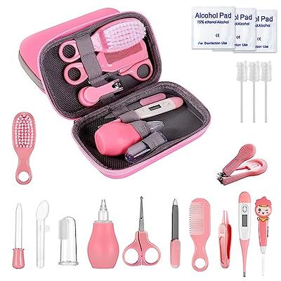 Baby Healthcare and Grooming Kit, Lictin Newborn Nursery Safety Health Care  Set for Newborn Infant Toddlers Baby Girls, Pink 