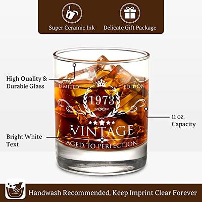 Unique Whiskey Glass | 40th Birthday Gift Idea for Men