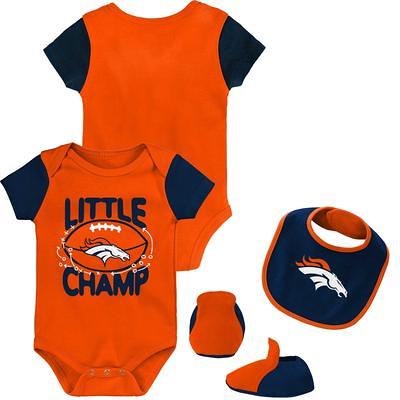 Denver Broncos Infant Born to Be 3-Pack Bodysuit Set - Orange/Navy/Gray