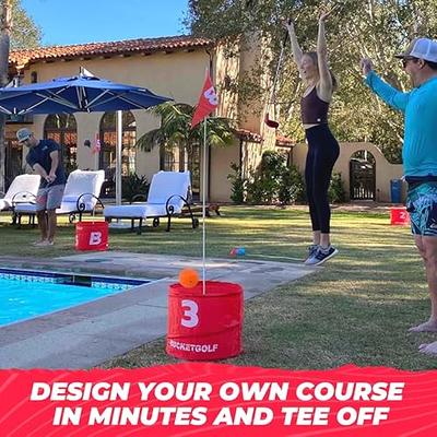 bucketgolf Game 3 Hole Starter Set - New Outdoor Yard Golf Game Levels  Family, Adults, Kids, Party, Lawn, Camping, Beach. - Yahoo Shopping