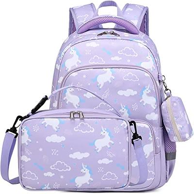 Unicorn School Bag-backpack Set for Girl-unicorn 