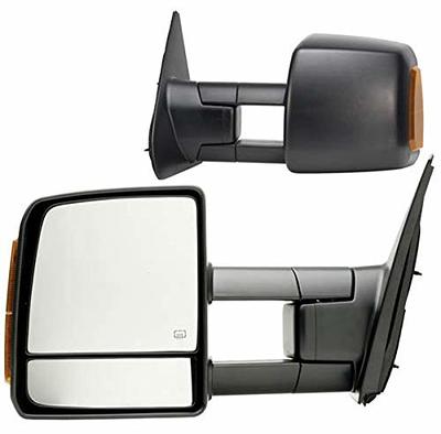 TRUE MODS Side Mirrors Kit for UTV Polaris RZR [1.5-2 Round Roll Bar Cage]  [Ranger 2014 & Older] Can-Am Maverick X3 [Amber Turn Signals][48W Spot +