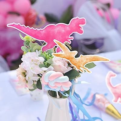 HJINGY 96 PCS Dinosaur Party Supplies Dinosaur Birthday Party Tableware Set  Dinosaur Themed Plates Napkins Forks Party Decorations for 24 Guests Dino