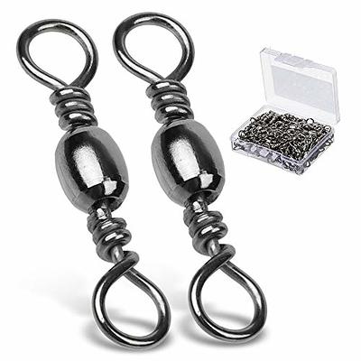 Fishing Barrel Swivel, 50/150pcs Swivels Fishing Tackle Fishing Crane  Swivels High Strength Copper with Stainless Steel Solid Ring Fishing Line  Connector for Saltwater Freshwater Fishing 30LB-95LB - Yahoo Shopping