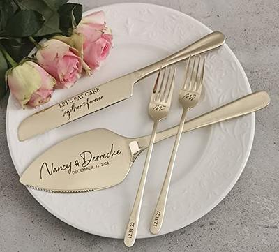 Evershine Cake Knife Set - Clear Handles - Our Wedding (1 Set)