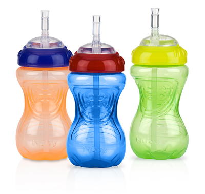 Nuby Easy-Grip Soft Straw Sippy Cup, 10 fl oz, 2 Count - Yahoo Shopping