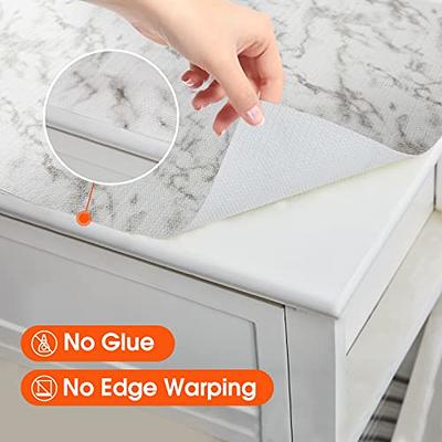 Gorilla Grip Ribbed Top Drawer and Shelf Liner, Non Adhesive Waterproof Roll, Durable and Strong Plastic Grip Liners for Drawers, Shelves, Kitchen