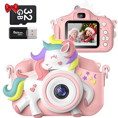 Goopow Kids Camera Toys for 3-8 Year Old Boys,Children Digital Video  Camcorder Camera with Cartoon Soft Silicone Cover, Best Chritmas Birthday