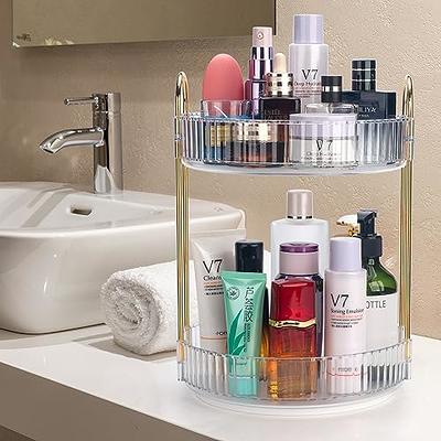 ERDOGLY Rotating Makeup Organizer for Vanity Bathroom Cosmetic Holder  Perfume Rack Dresser Countertop Large Capacity Skincare Organizer Counter  Storage Rack Stable Clear - Yahoo Shopping