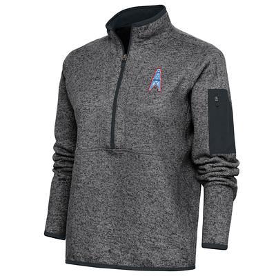 Men's Philadelphia Eagles Antigua Charcoal Fortune Quarter-Zip Pullover Jacket