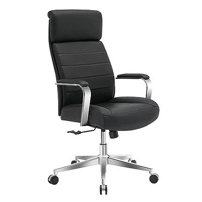 Realspace Hurston Bonded Leather High Back Executive Chair Black BIFMA  Compliant - Office Depot