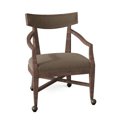 Bayfield Upholstered King Louis Back Arm Chair Fairfield Chair Body Fabric:  9508 Smoke, Frame Color: Walnut - Yahoo Shopping