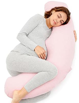 Momcozy Pregnancy Pillow with Soft Cover, Body Pillow for Pregnant Women