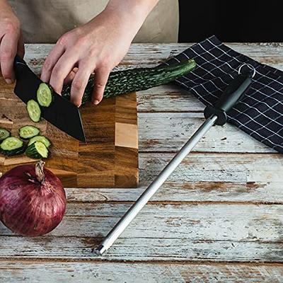 Professional Stainless Steel Knife Sharpener Stick Kitchen Knife Sharpening  Rod