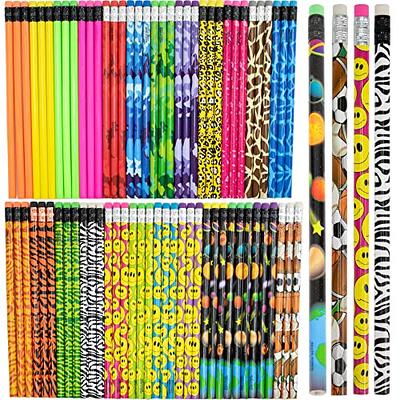 Wooden Pencil with Eraser Assortment Colorful Pencils for Kids