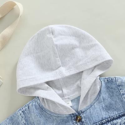 Long Sleeve Hooded Denim Top, Denim Jacket Toddler Girl