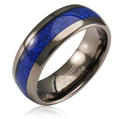 Meteorite & Dark Blue Opal Men's Ring | Jewelry by Johan - Jewelry by Johan  | Rings for men, Mens wedding bands, Mens wedding bands blue