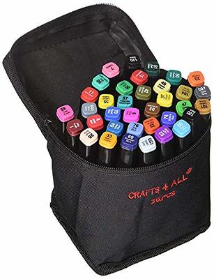 Alcohol-Based Marker Pen Kit w/ Brush & Chisel Tip, Carrying Case - 16 –  Best Choice Products